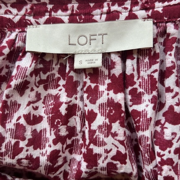 Loft floral peasant top, size small - Picture 6 of 8